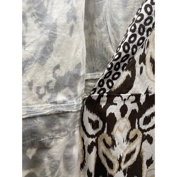 Tommy Hilfiger Womens Boho Jungle Tribal Earthy Midi Wrap Around Dress Size XL - Picture 11 of 14